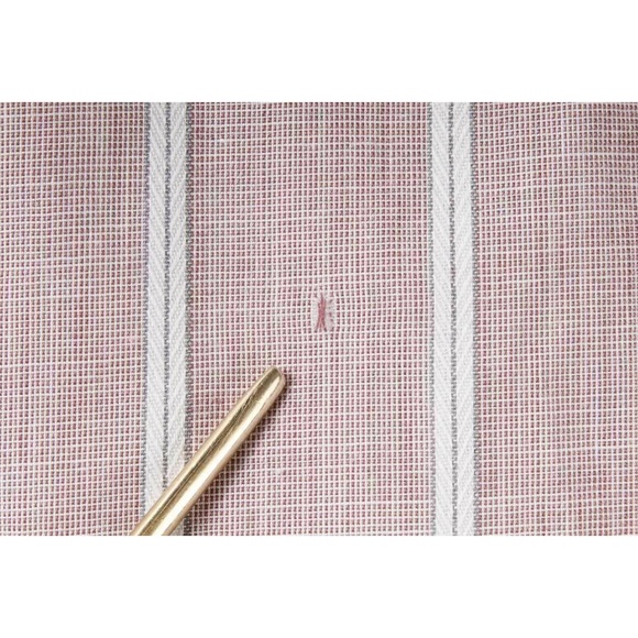 CHRISTIAN DIOR Monsieur Red Striped Button Up Short Sleeve Shirt - Picture 5 of 5